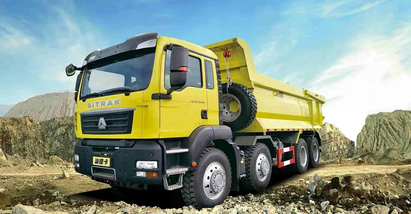 Caminhão tipper 8x4 sitrak c7h