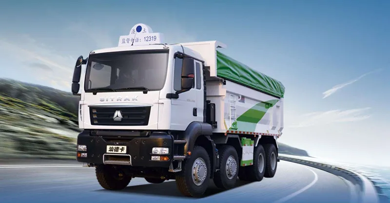 Caminhão tipper 8x4 sitrak c7h