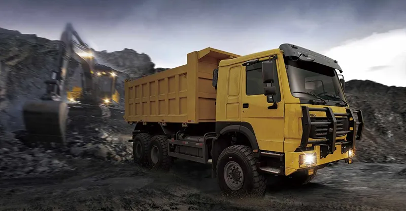 caminhão de tipper 6x6 sinotruk tração nas quatro rodas