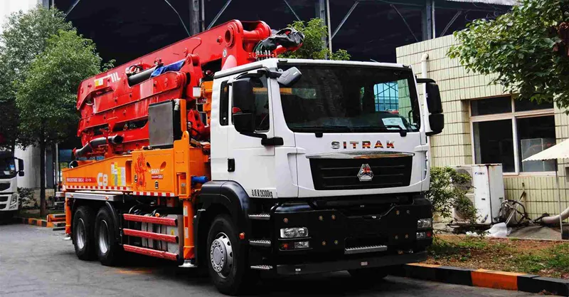 Caminhão de bomba de concreto 6x4 sitrak