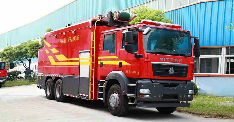 Caminhão de combate a incêndio 6x4 Howo ou Sitrak