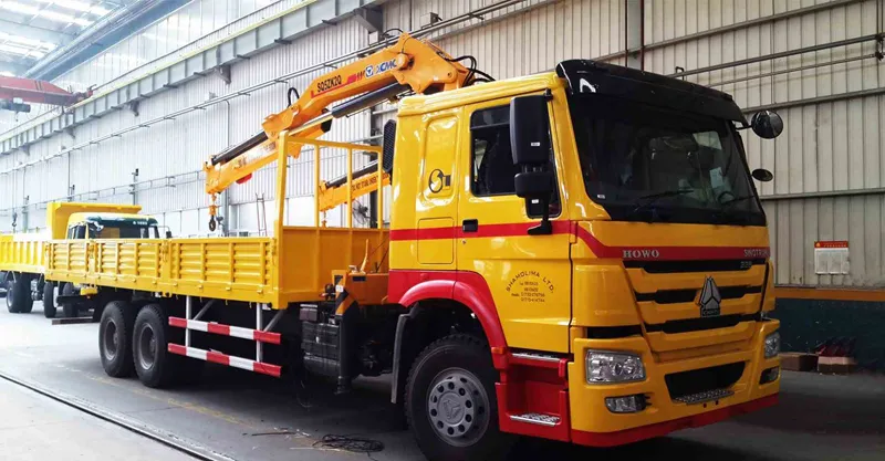 Crane montado no caminhão 6x4 Howo