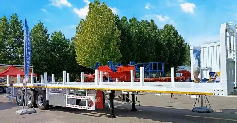 3 eixos de 40 pés Trailer de cano plano