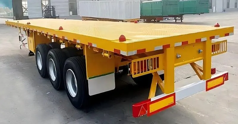 40 pés Tri eixo de reboque de deck plano para venda