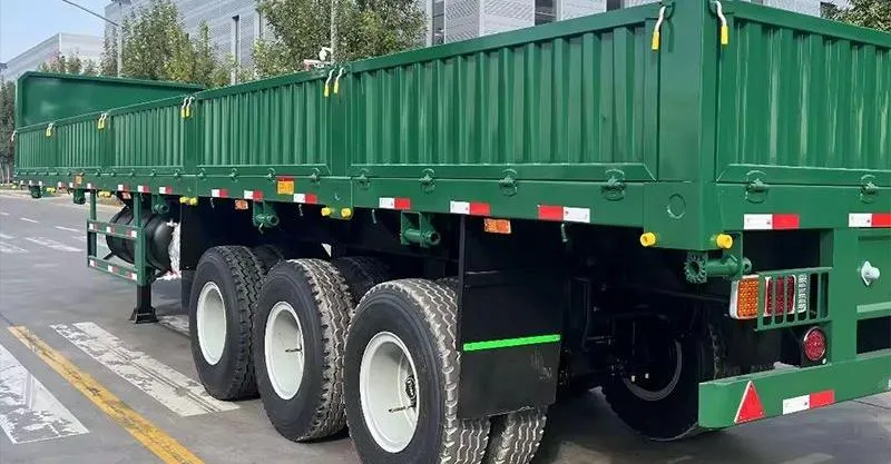 60 ton 3 eixo lateral lateral semi trailer