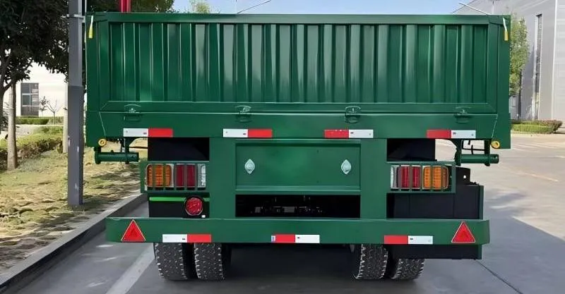 60 ton 3 eixo lateral lateral semi trailer