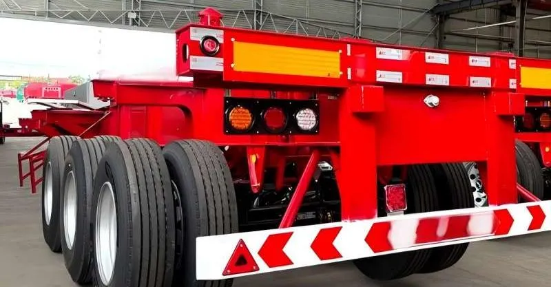 TRI EXLE Skeleton Semi Trailer