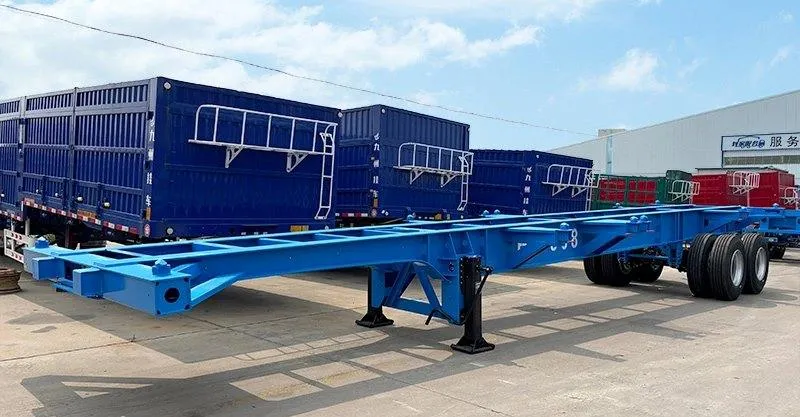 40Ft 3 Axle Gooseneck Skeletal Trailer