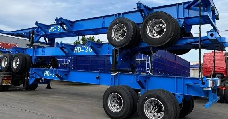 40Ft 3 Axle Gooseneck Skeletal Trailer