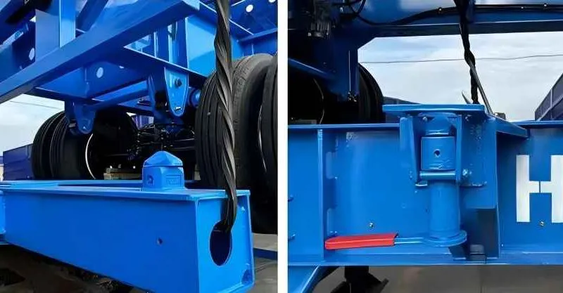40Ft 3 Axle Gooseneck Skeletal Trailer