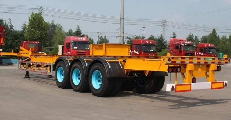 3 Axles Skeleton Semi trailer