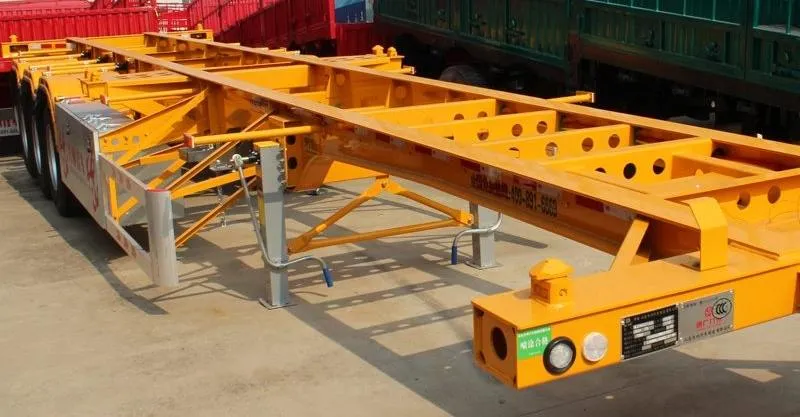3 Axles Skeleton Semi trailer