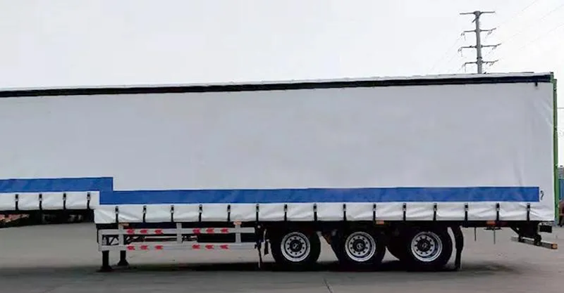Trailer lateral da cortina de 3 eixos