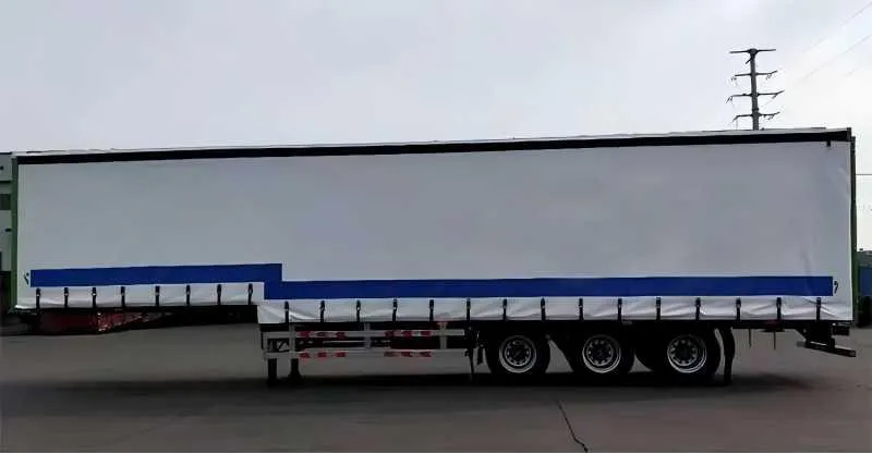 Trailer lateral da cortina de 3 eixos