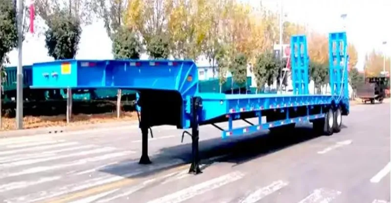 trailer semi-semi de cama baixa de 40 pés