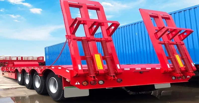trailer semi-semi de cama baixa de 40 pés
