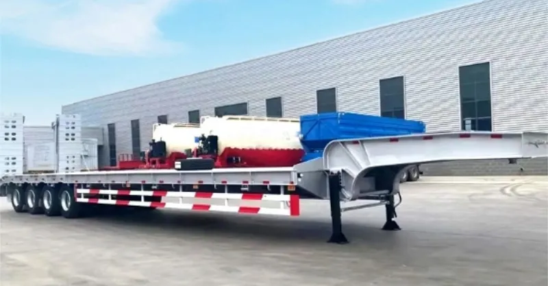 3 eixo Lowboy Gooseneck semi trailer