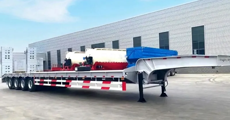 3 Linha 6 eixo Lowboy trailer