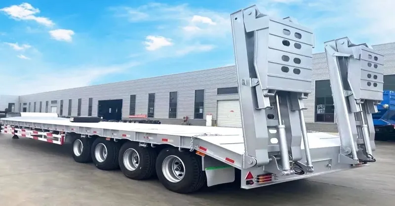 GOOSENECK LOWBOY Semi Truck Trailer