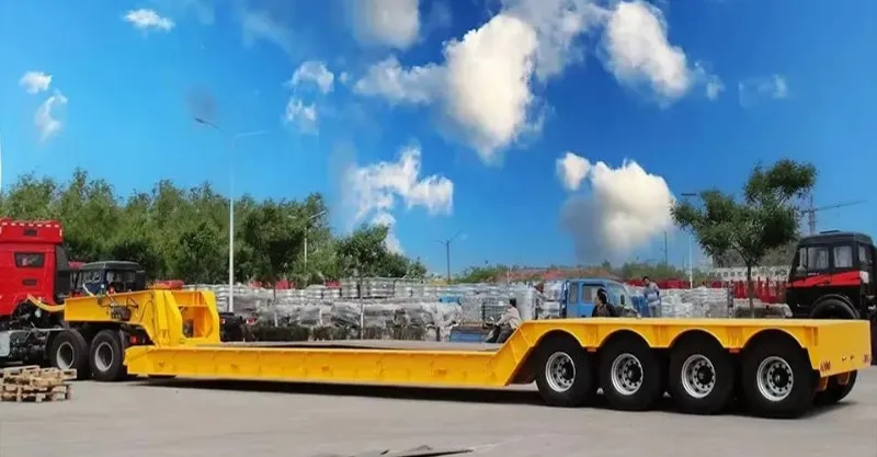 80 toneladas de trailer de ganso removível