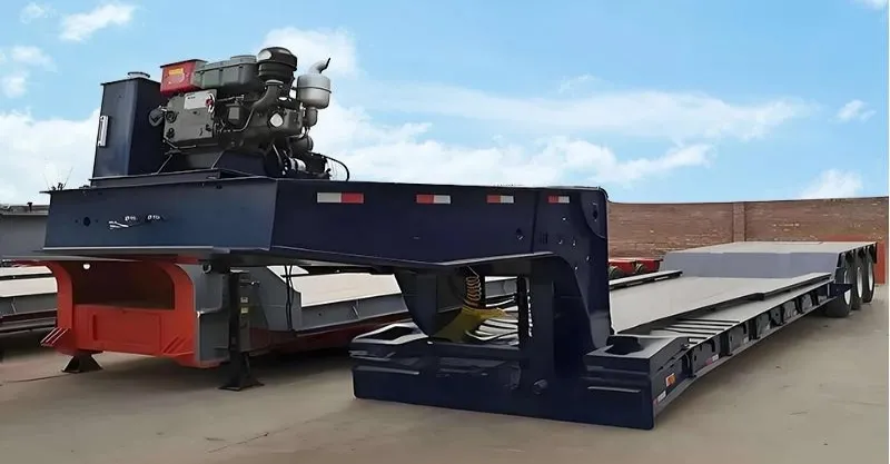 80 toneladas de trailer de ganso removível