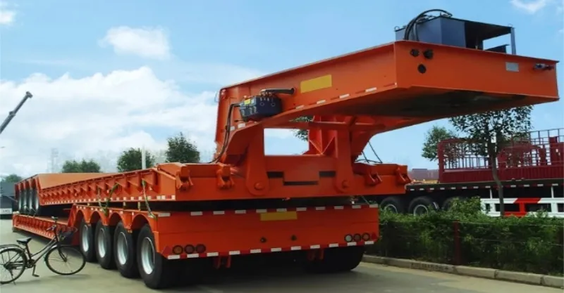 80 toneladas de trailer de ganso removível