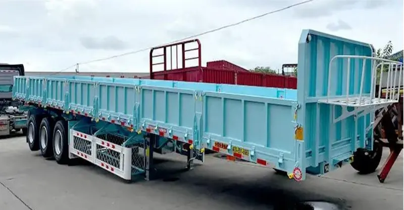 3 eixo lateral lateral tipper semi trailer