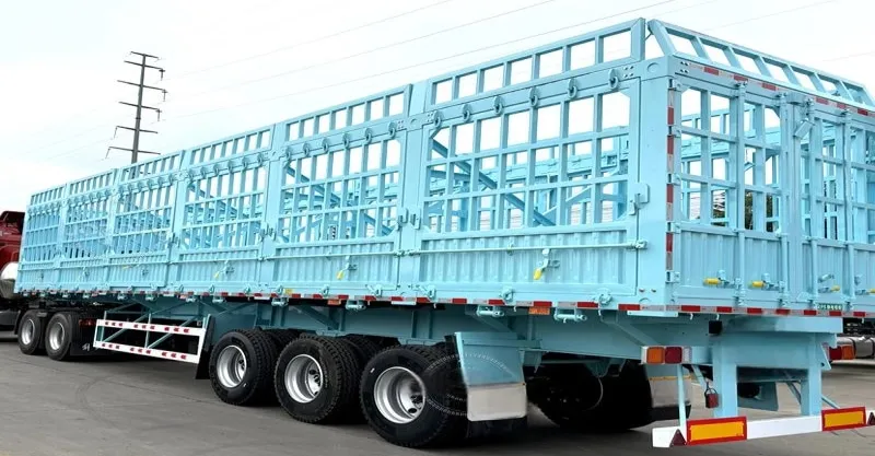 3 eixo lateral lateral tipper semi trailer