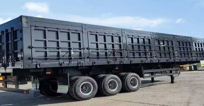 3 eixo de lateral lateral tipper semi trailer para venda