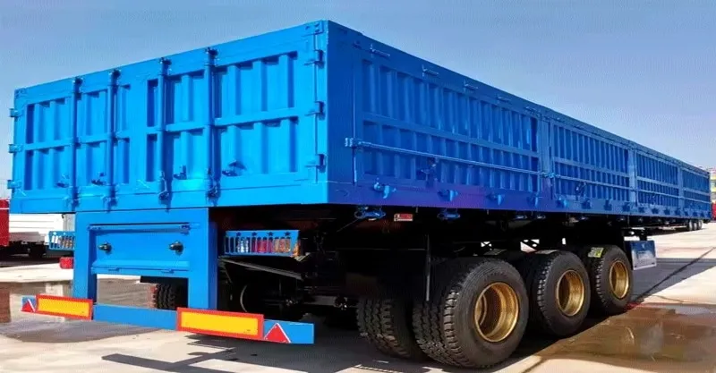 Tri eixos de lateral lateral Trailer