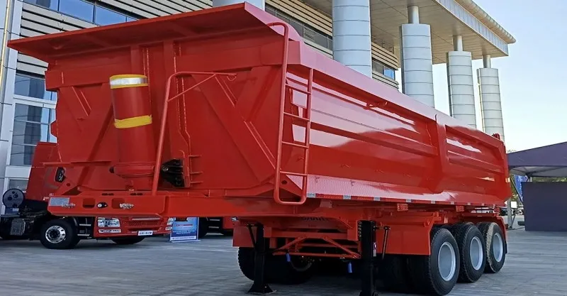 3 eixo u forma de dumper traseiro trailer