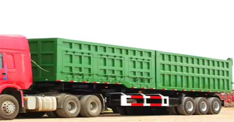 4 eixo traseiro traseiro tipper semi trailer
