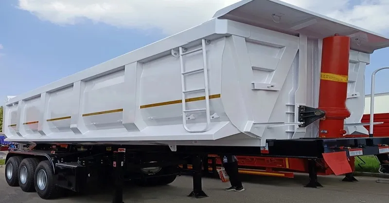 3 Trailers de despejo em aço do aço