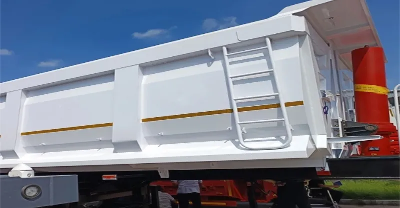 3 Trailers de despejo em aço do aço