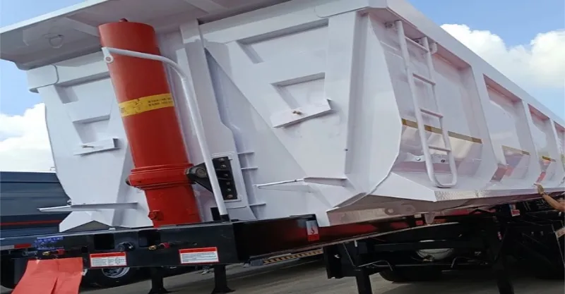 3 Trailers de despejo em aço do aço