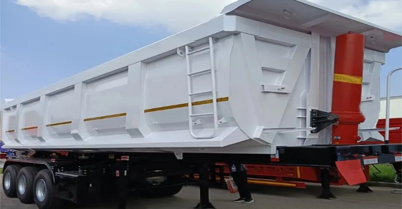 35 CBM traseiro traseiro Trailer