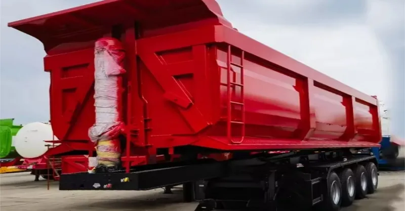 35 CBM traseiro traseiro Trailer